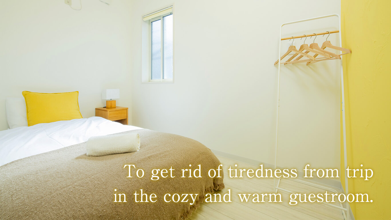 To get rid of tiredness from trip in the cozy and warm guestroom.