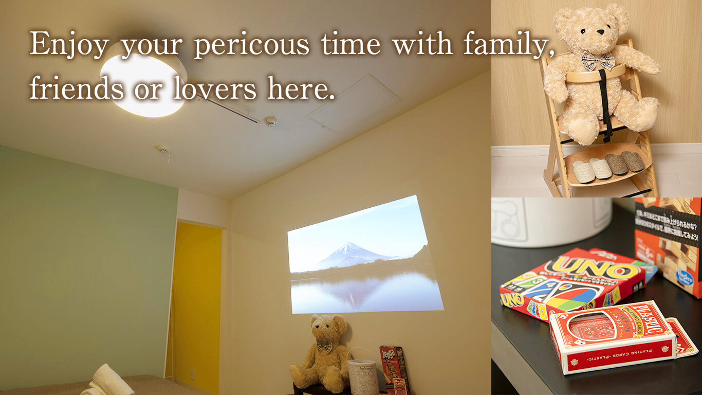 Enjoy your pericous time with family, friends or lovers here. 